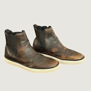 Frye Men's Leather Chelsea Sneaker Boots – Size 11 – Naturally Aged Patina
